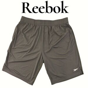 Reebok Athletic Shorts Mens Small Olive Green Nylon Speedwick Gym Training